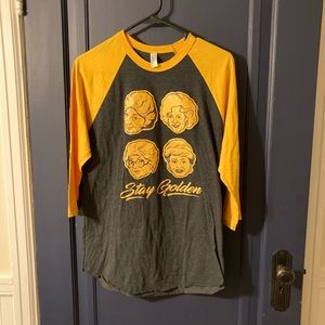American Apparel Golden Girls Baseball Tee M